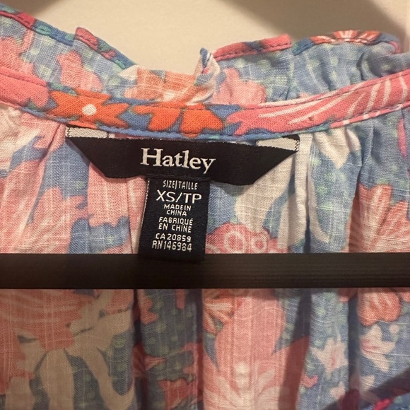 Hatley Wild Garden Sylvie Short Sleeve Blouse Size XS Extra Small Womens - Picture 6 of 11